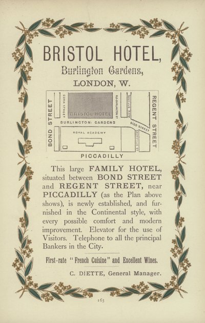 Bristol Hotel (rytina) od English School