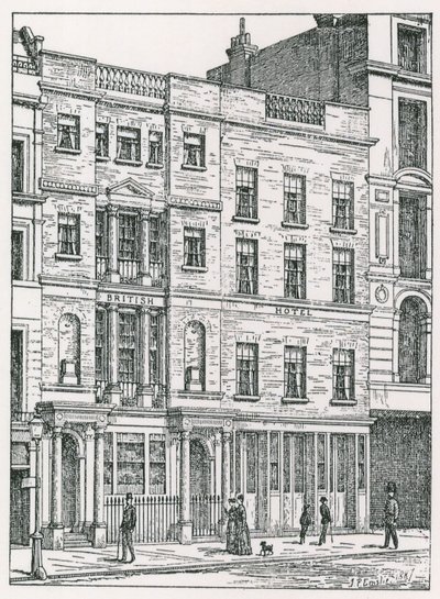 Britský hotel, Cockspur Street, Londýn od English School