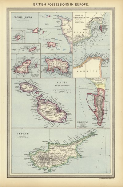 Britische Besitzungen in Europa von English School