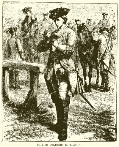 Britští vojáci v Bostonu od English School