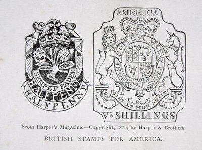 Britské známky pro Ameriku od English School