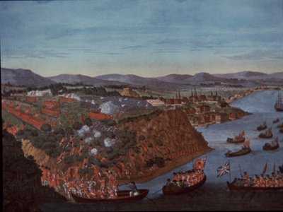 Britové v roce 1759 obsadili Quebec v Kanadě od Francouzů od English School