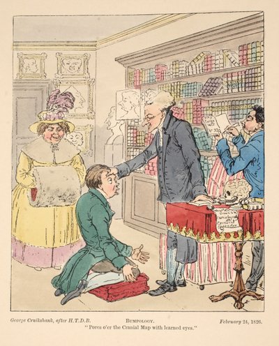 Bumpology, hospoda. 1826 (ručně kolorovaná rytina) od English School