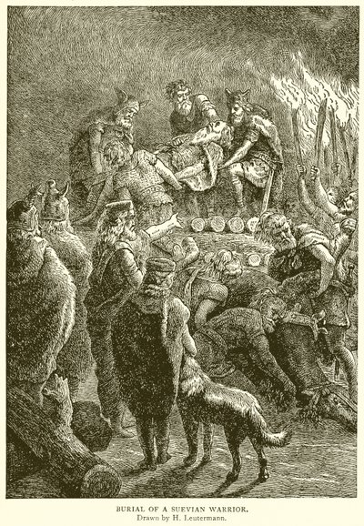 Pohřeb Suevian Warrior od English School