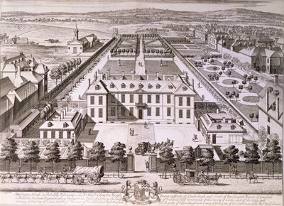 Burlington House v Piccadilly, 18. století od English School