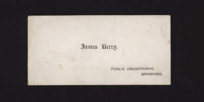 Vizitka Jamese Berryho, veřejného popravčího od English School