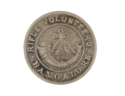 Button, Bangalore Rifle Volunteers, 1880-1920 od English School