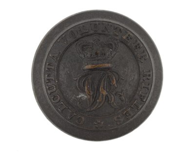 Button, Kalkatské dobrovolnické pušky, před rokem 1901 od English School