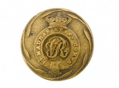 Button, Madras Staff Corps, 1861-1876 od English School