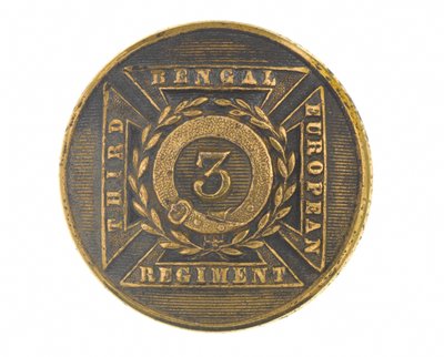 Button, důstojník, 3. Bengálský evropský pluk, 1854-1861 od English School