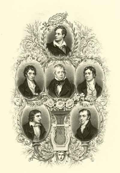 Byron, Southey, Scott, Coleridge, Keats, Montgomery od English School