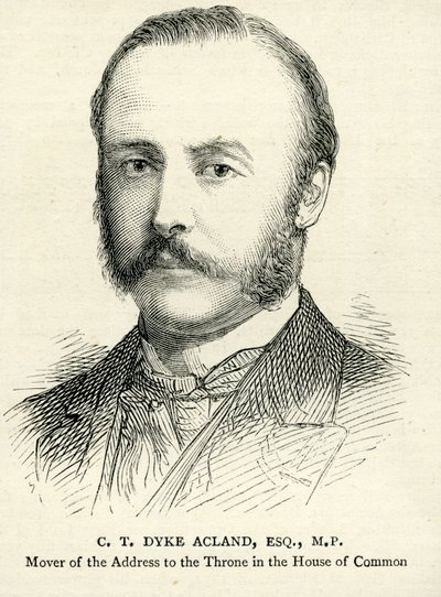 Ilustrace C. T. Dyke Acland z The Graphic 17. února 1883 od English School