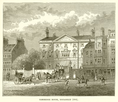 Cambridge House, Piccadilly (1854) od English School