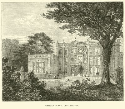 Camden Place, Chislehurst, září 1870 od English School