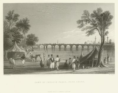 Tábor Ibrahima Paši, poblíž Adany, Turecko, 1837 od English School