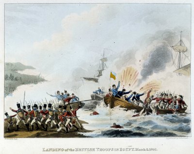 Kampaň (expedice) do Egypta (1798-1801): Odkornění anglické armády v Egyptě, 8. března od English School
