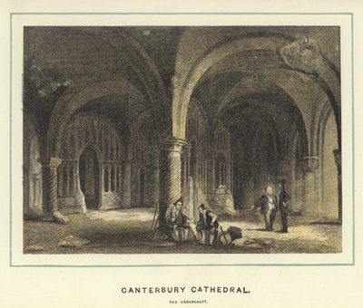 Canterburská katedrála, podzemí od English School