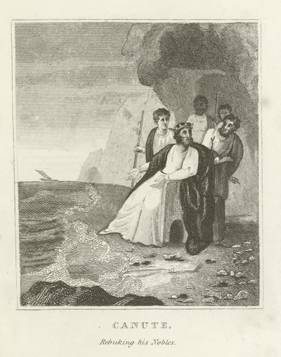 Canute, kárající své šlechtice od English School