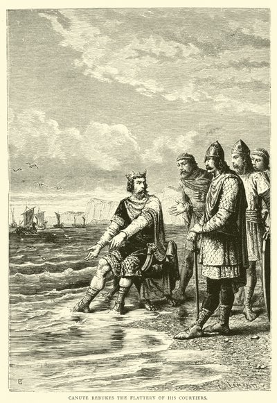 Canute kárá lichotky svých dvořanů od English School