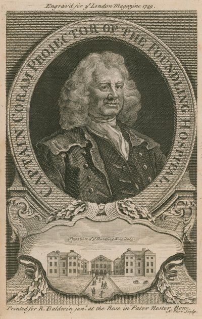 Kapitán Coram, projektor Foundling Hospital od English School