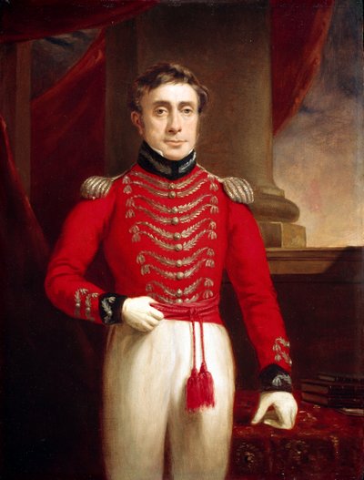 Kapitán David Leighton (1774-1860), 4. pluk domorodé pěchoty, cca 1804 od English School