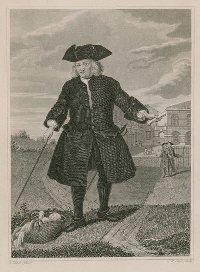 Kapitán Thomas Coram, zakladatel Foundling Hospital od English School