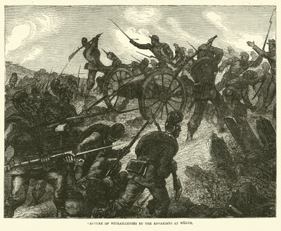 Zajetí Mitrailleuses Bavory ve Worthu, srpen 1870 od English School