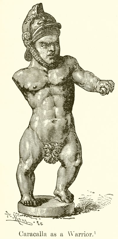Caracalla jako válečník od English School