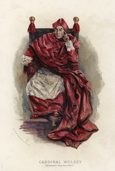 Kardinál Wolsey ze Shakespearova krále Jindřicha VIII od English School