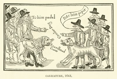 Karikatura, 1643 od English School