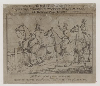 Carvers and Gilders, S a J Fuller, obchodní karta od English School