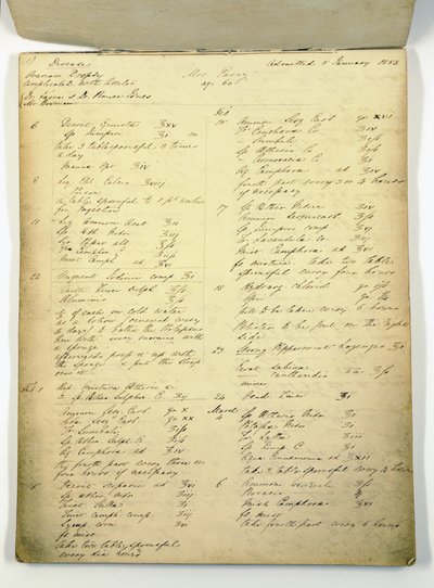 Kniha případů, kterou používala Florence Nightingale na Harley Street od English School