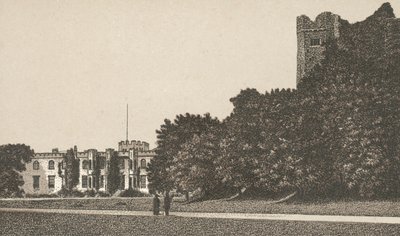 Hradní fronta a pevnost (litho) od English School
