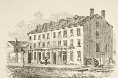 Castle Thunder, Richmond, Virginie (litho) od English School