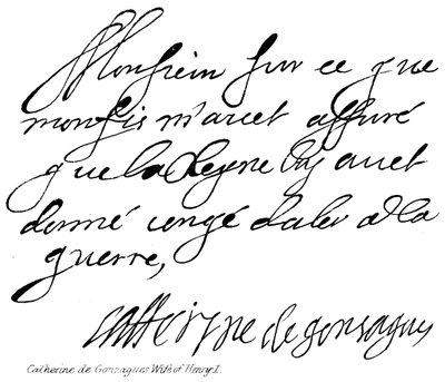 Catherine de Gonzagues, manželka Jindřicha I od English School