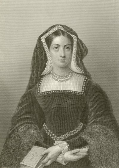 Kateřina Aragonská, královna krále Jindřicha VIII od English School