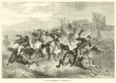 Jízdní šarvátka v Niederbronnu, červenec 1870 od English School