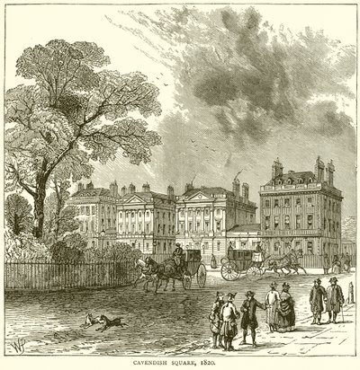 Cavendish Square, 1820 od English School