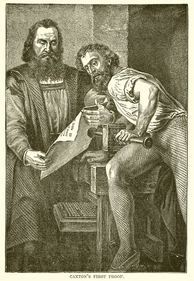 Caxtonův první důkaz od English School