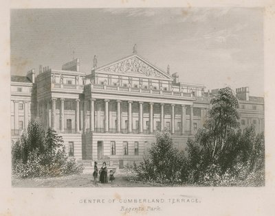 Centrum Cumberland Terrace, Regents Park, Londýn od English School
