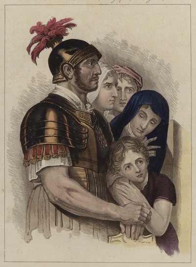 Centurion a jeho rodina (barva lito) od English School