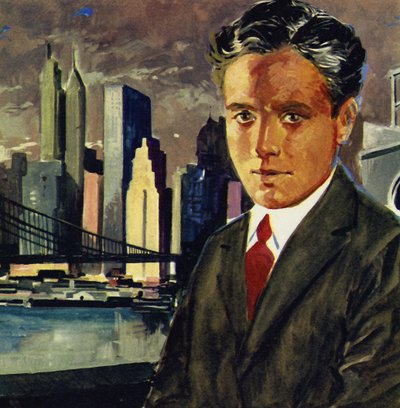 Chaplin odešel do New Yorku jako člen hudebního sálu Freda Karnose od English School