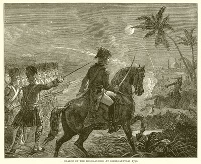 Obvinění z Highlanders v Seringapatamu, 1792 od English School