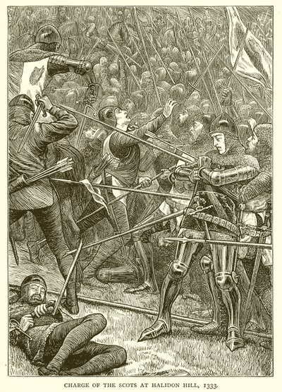 Obvinění Skotů na Halidon Hill, 1333 od English School