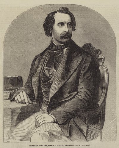 Charles Dickens (rytina) od English School
