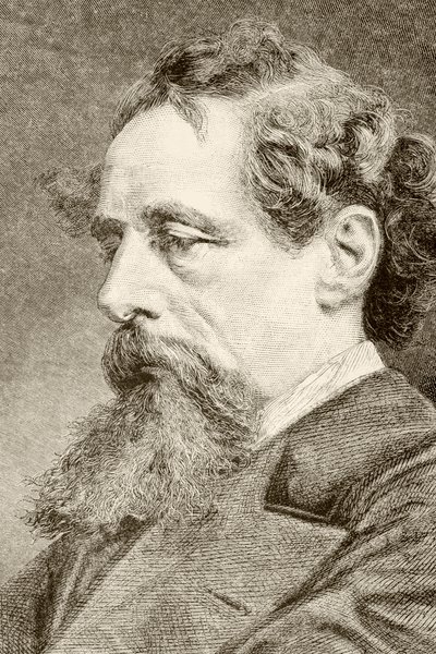 Charles Dickens (litho) od English School