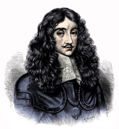 Karel II., anglický král, ilustrace z knihy "Cassell