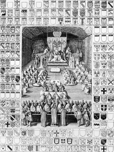 Karel I. (1600-49) ve Sněmovně lordů od English School