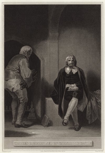 Karel I. uvězněn na zámku Carisbrooke od English School