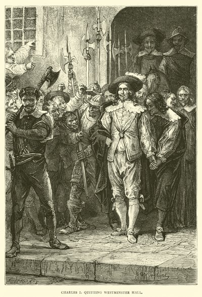 Charles I opouští Westminster Hall od English School